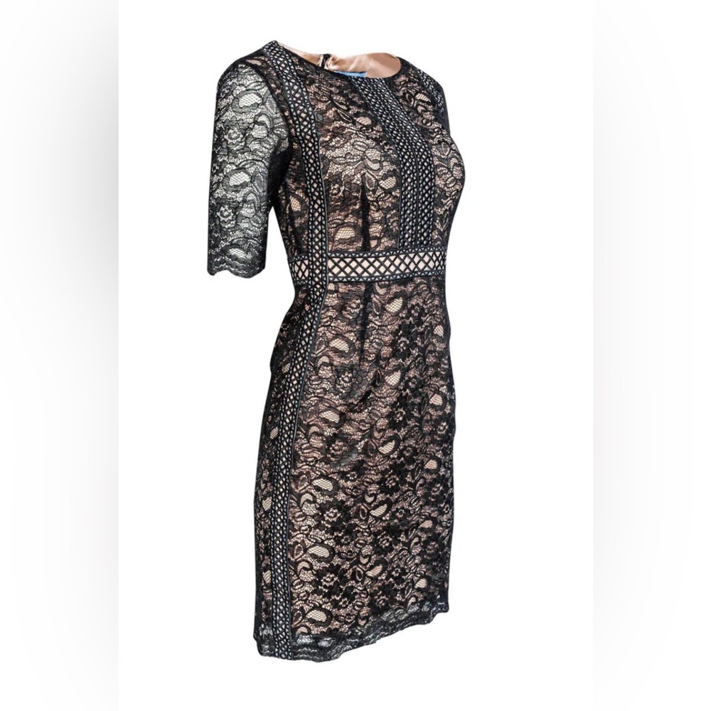 ANTONIO MELANI Black Lace Sleeve Dress - Picture 2 of 10
